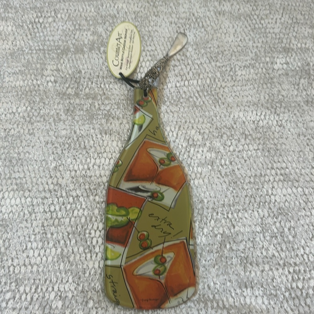 WINE BOTTLE CHEESE SERVER